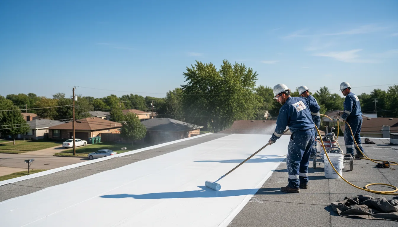 Commercial roof coating in Joshua, TX near me